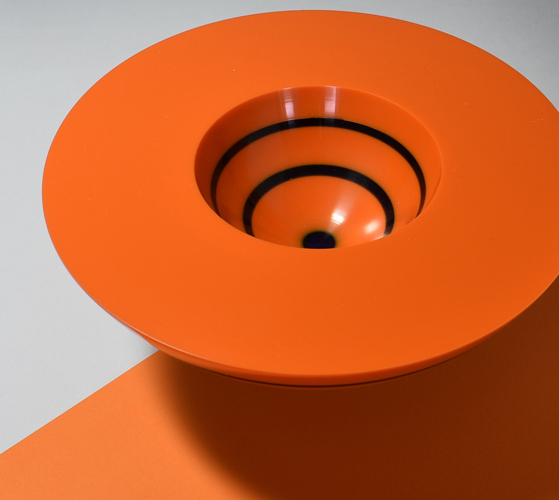 orange corian bowl